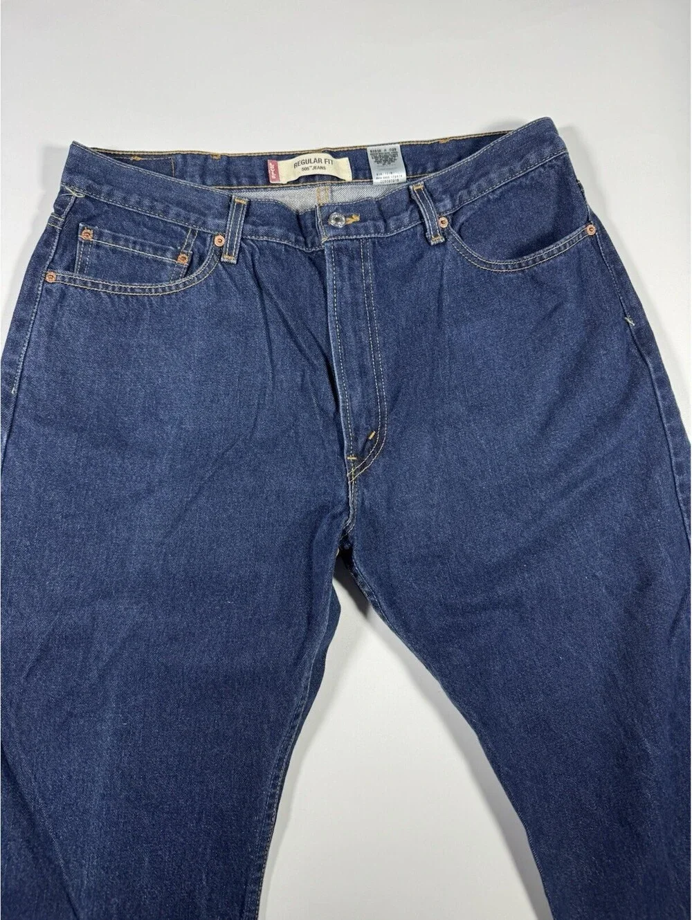 Vintage Levi’s 505 Jeans 40x30 (Fits 38x29) Made in USA Dark Wash Red Tab Denim